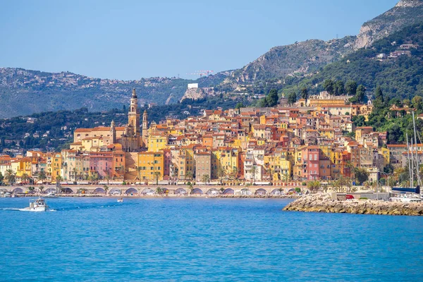 Menton Peyzajı, Cote d'Azur, Fransa — Stok fotoğraf