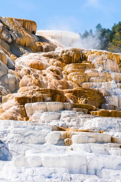 Mammut heiße Quellen, Yellowstone Nationalpark — Stockfoto