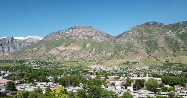 Iconic Mountain Vicino Brigham Young University Provo Utah Stati Uniti — Video Stock