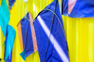 Hint el yapımı uçurtma bir kumaş duvar dekor için monte 