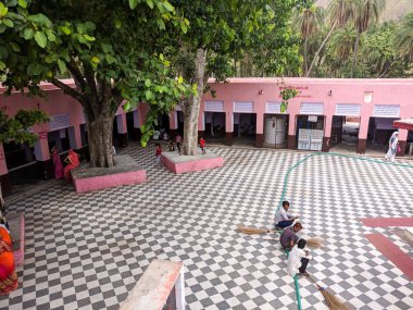 Pandupole sariska rajasthan hanuman tapınağının havadan çekim