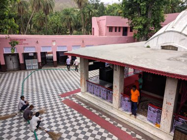 Pandupole sariska rajasthan hanuman tapınağının havadan çekim