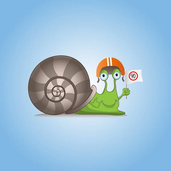 Mutlu bir salyangoz vektör görüntü