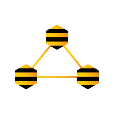 stilize vektör arı logosu