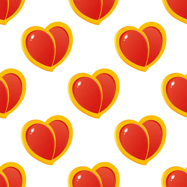 Sevgililer Günü tatili için tasarlanan aşk kalplerinin yaratıcı vektör modeli