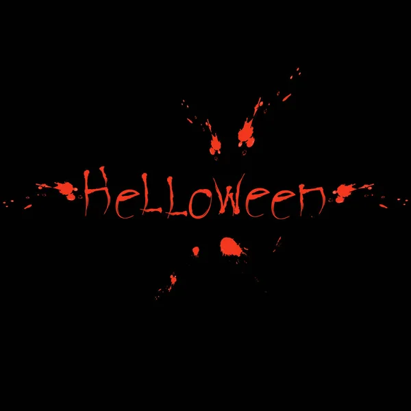 Vector Halloween Inscripción Con Sangre — Vector de stock