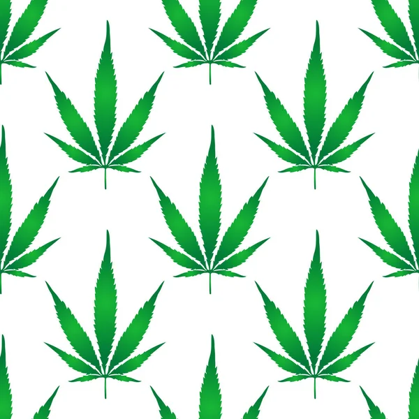 Vectorafbeelding Van Cannabisblad Cannabisbladeren Achtergrond — Stockvector