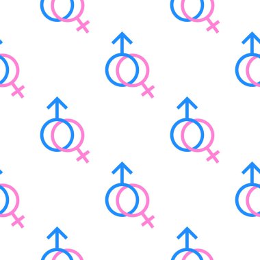 cinsiyet sembollerinin vektör deseni