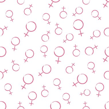 Bir kadının cinsiyet sembollerinin vektör görüntüsü