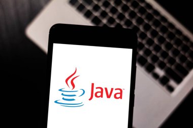 11 Nisan 2019, Brezilya. Mobil cihazınızda Java logosu. Java bir Web programlama dilidir. Oracle Corporation tarafından geliştirilmiştir.