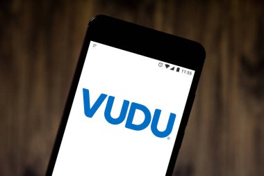 21 Mayıs 2019, Brezilya. Bu fotoğraf illüstrasyonda Vudu logosu bir akıllı telefonda görüntülenir