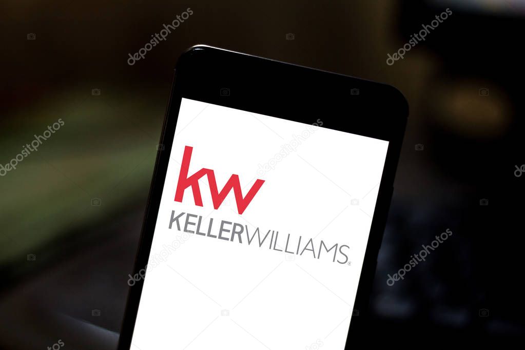 May 28, 2019, Brazil. In this photo illustration the Keller Williams Realty logo is displayed on a smartphone.