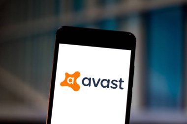 26 Haziran 2019, Brezilya. Bu fotoğraf illüstrasyonda Avast Antivirus logosu bir akıllı telefonda görüntülenir