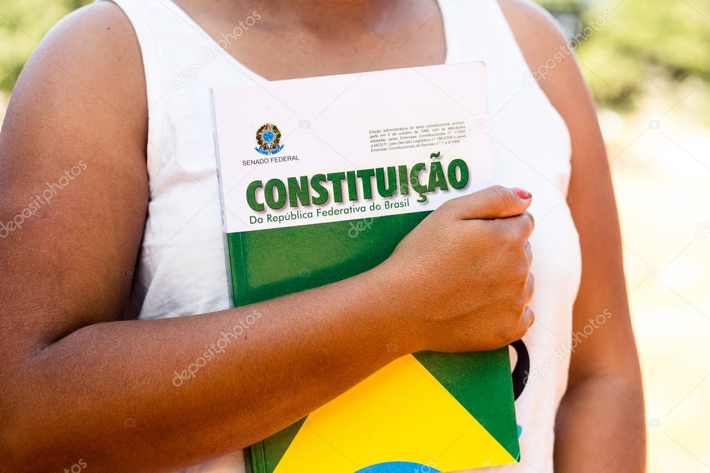 July 1, 2019, Brazil. Constitution of the Federative Republic of Brazil. The Constitution is the fundamental and supreme law of Brazil.