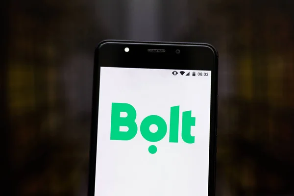 8. Juli 2019, Brasilien. in dieser Foto-Illustration wird das Bolzen-Logo auf einem Smartphone angezeigt — Stockfoto