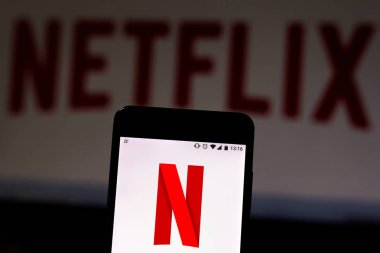 16 Ağustos 2019, Brezilya. Bu fotoğraf illüstrasyonda Netflix logosu bir akıllı telefonda görüntülenir