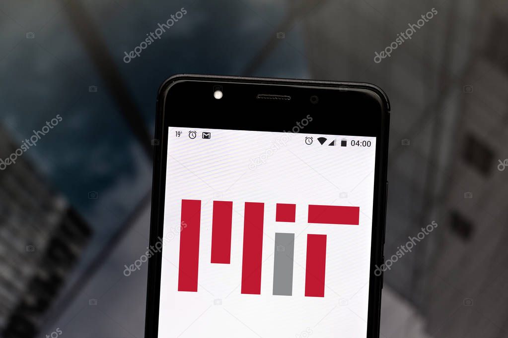 September 08, 2019, Brazil. In this photo illustration the Massachusetts Institute of Technology - MIT - logo is displayed on a smartphone.