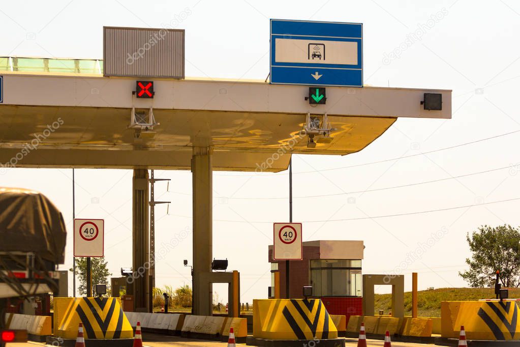 Brazilian Highway Toll Square.