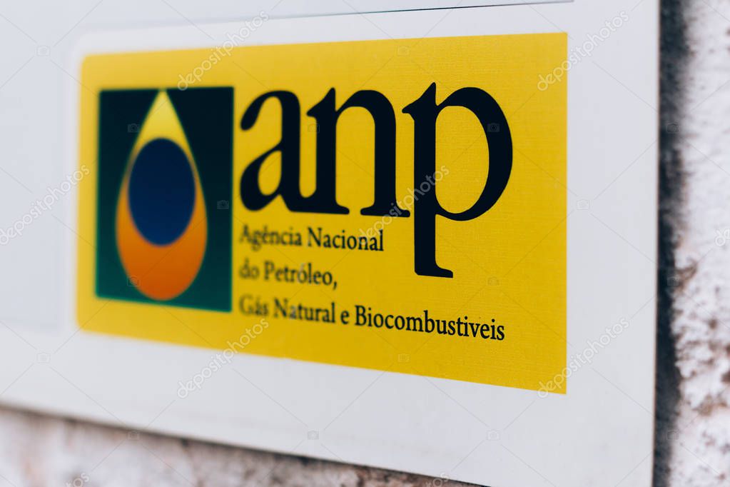 September 21, 2019, Brazil - Logo of the National Agency of Petroleum, Natural Gas and Biofuels (ANP). It is the regulator of the oil and natural gas industries and biofuels activities in Brazil.