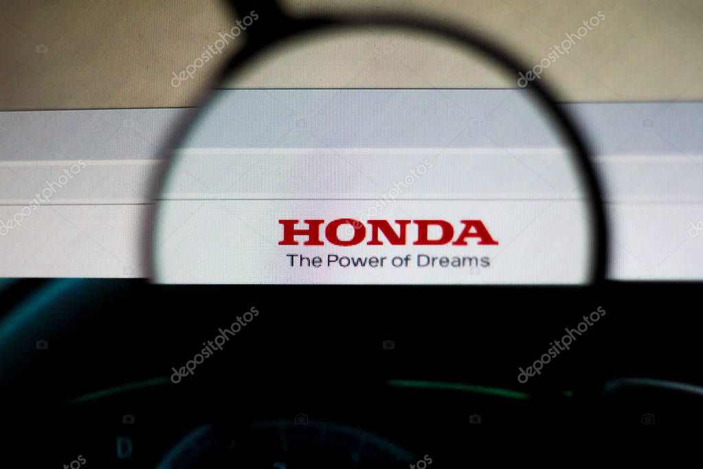 September 25, 2019, Brazil. In this illustration the homepage of the Honda Motor Company website is displayed on the computer screen.