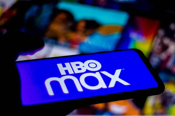 June 2020 Brazil Photo Illustration Hbo Max Logo Seen Displayed — Stock Photo, Image