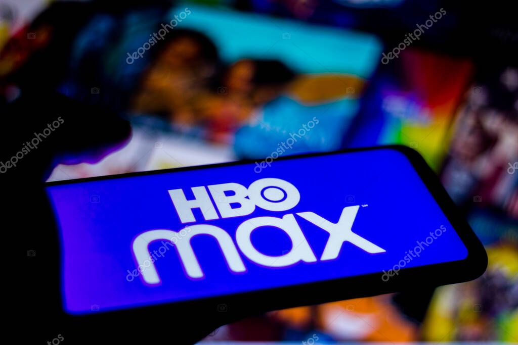 June 15, 2020, Brazil. In this photo illustration the HBO Max logo seen displayed on a smartphone.