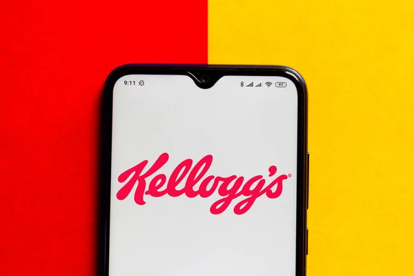 Giugno 2020 Brasile Questa Foto Illustrazione Logo Della Kellogg Company — Foto Stock