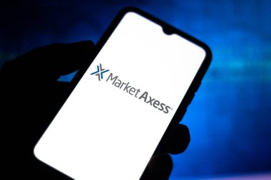 19 Haziran 2020, Brezilya. Bu resimde MarketAxess Holding logosu bir akıllı telefonda gösteriliyor.