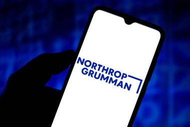 23 Haziran 2020, Brezilya. Bu resimde Northrop Grumman Şirketi 'nin logosu akıllı telefondan gösteriliyor.