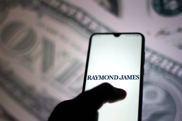 Junho 2020 Brasil Nesta Foto Ilustração Logotipo Raymond James Financial — Fotografia de Stock