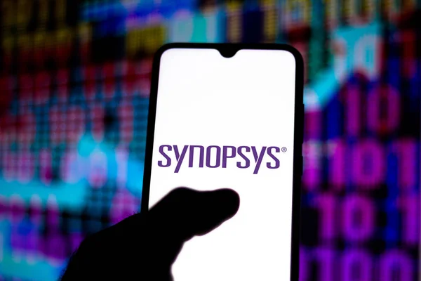 Juli 2020 Brasil Dalam Gambar Foto Ini Logo Synopsys Yang — Stok Foto