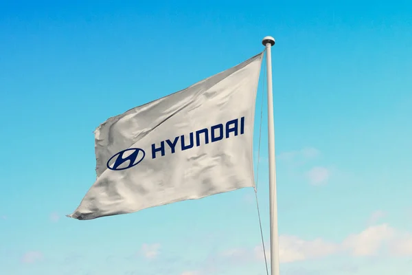 Juli 2020 Brasilien Auf Dieser Foto Illustration Erscheint Die Hyundai — Stockfoto