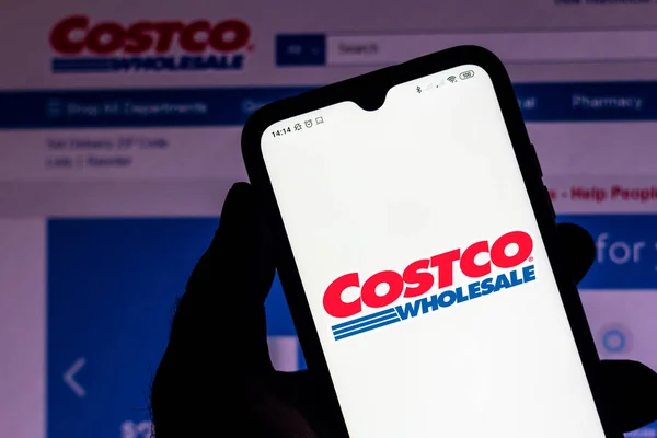 Septembre 2020 Brésil Dans Cette Illustration Photo Costco Wholesale Corporation — Photo