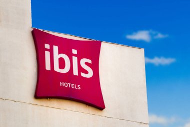 11 Eylül 2020, Brezilya. Dourados, Mato Grosso do Sul, Brezilya 'daki otellerinden birinin logosu..