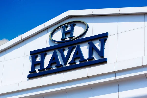 September 2020 Brasilien Das Havan Logo Der Fassade Eines Geschäfts — Stockfoto