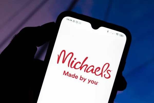 September 2020 Brasil Denne Illustrasjonen Vises Logoen Til Michaels Stores – stockfoto