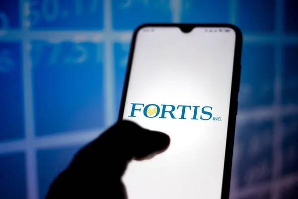 September 2020 Brazilië Deze Foto Illustratie Van Het Fortis Logo — Stockfoto