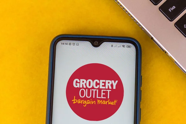 2020 브라질 Photo Illustration Grocery Outlet Holding Corp Logo Seen — 스톡 사진