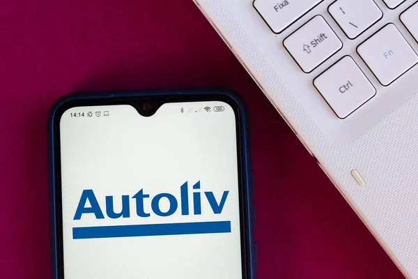 2020 브라질 삽화에서 Autoliv 스마트폰에 — 스톡 사진