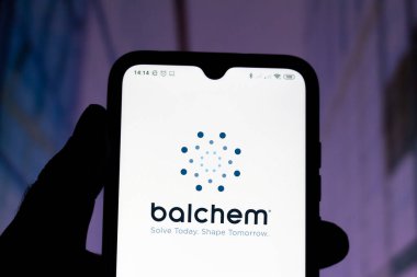 17 Ekim 2020, Brezilya. Bu resimde Balchem Şirketi 'nin logosu bir akıllı telefonda sergileniyor.
