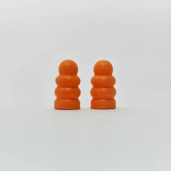 Oordopjes Oranje Kleur — Stockfoto