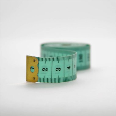 yumuşak yeşil santimetre teyp