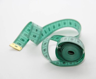 yumuşak yeşil santimetre teyp