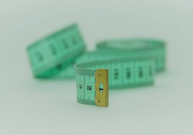 yumuşak yeşil santimetre teyp