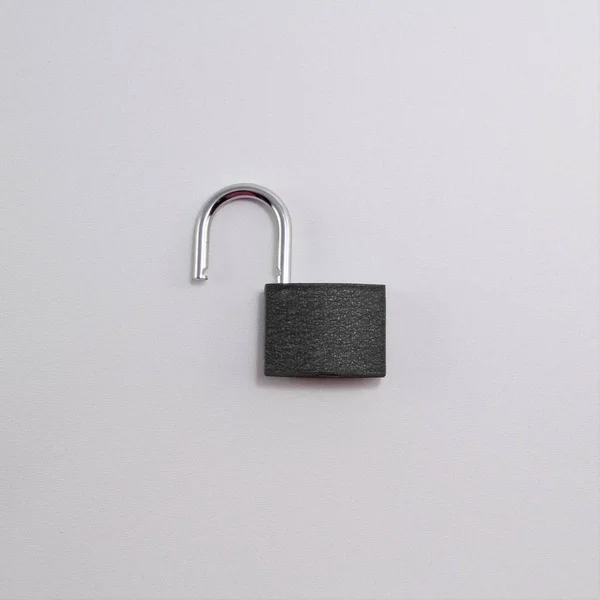 Padlock White Background — Stock Photo, Image