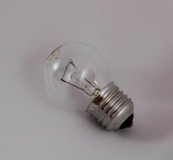 incandescent lamp on white background