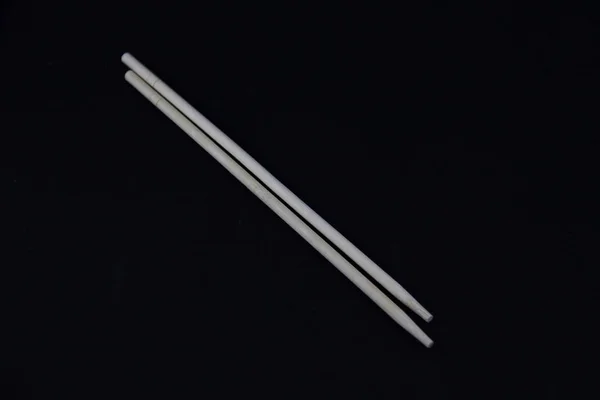 Chopsticks Black Background — Stock Photo, Image