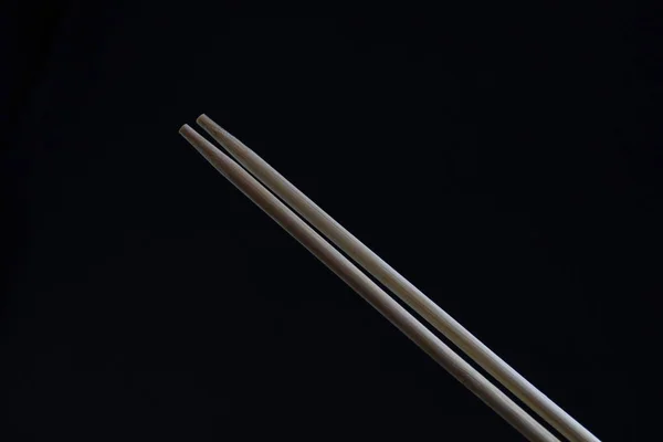 Chopsticks Fundo Preto — Fotografia de Stock