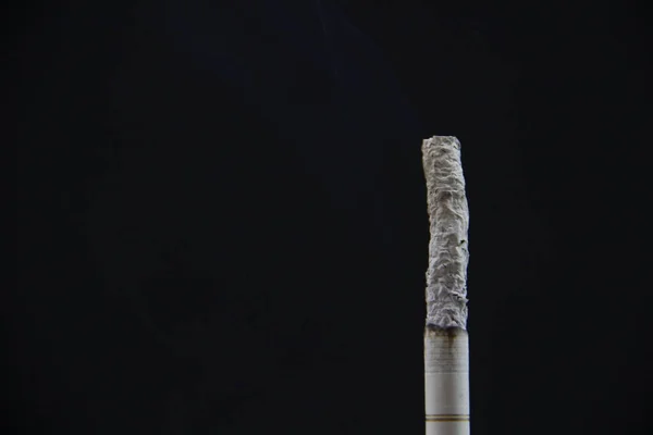 Smoke Cigarettes Black Background — Stock Photo, Image