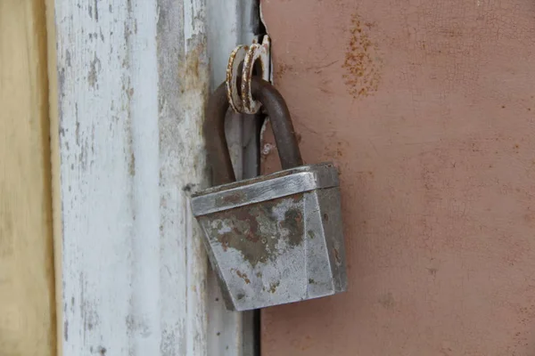 Grote Metalen Oude Sluis — Stockfoto